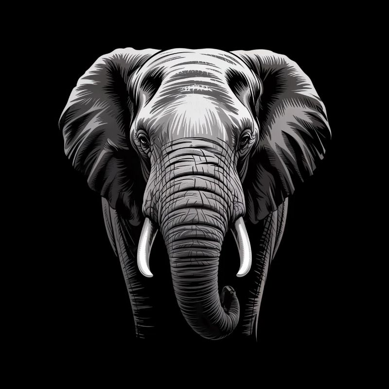 Éléphant tête d’éléphant