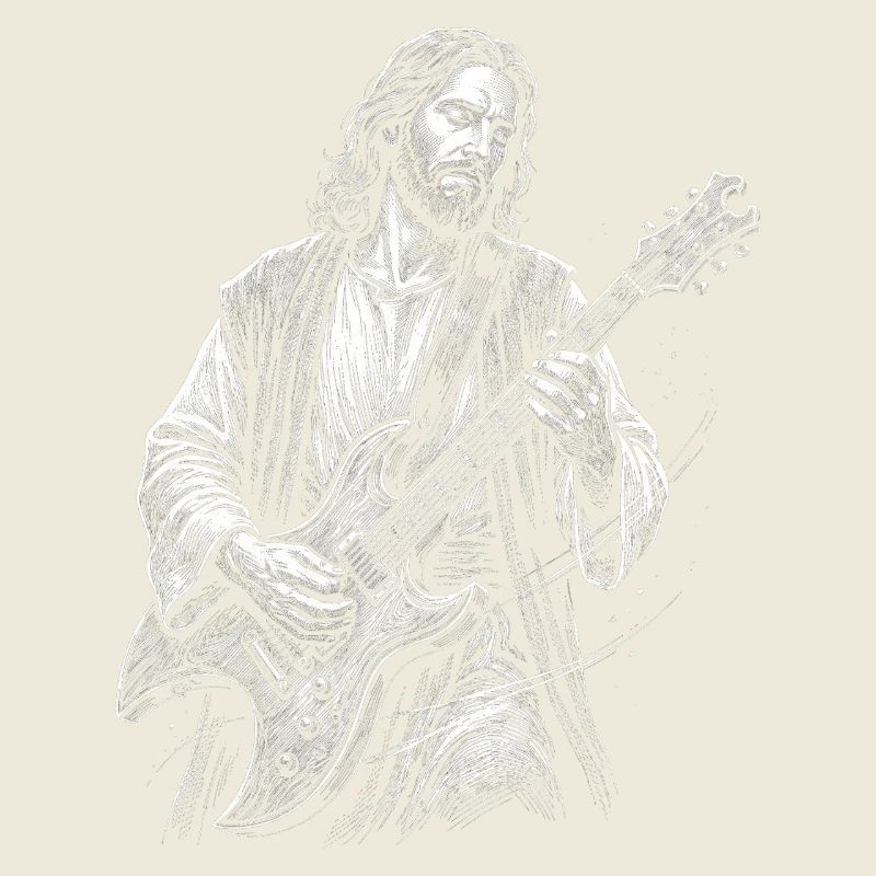Jésus-Christ joue de la guitare
