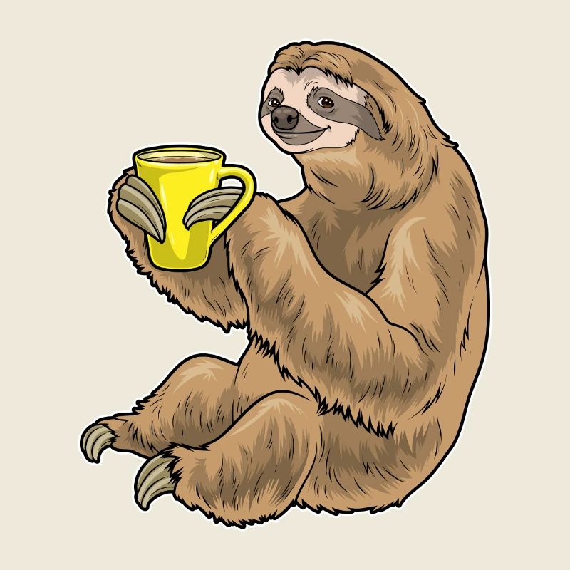 Faultier Kaffee Tasse