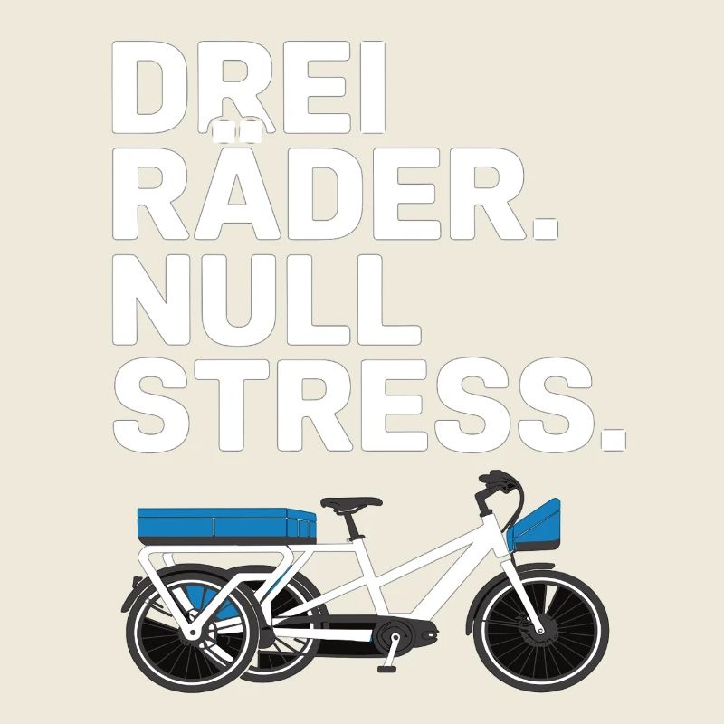 Drei Räder Null Stress Lastenrad