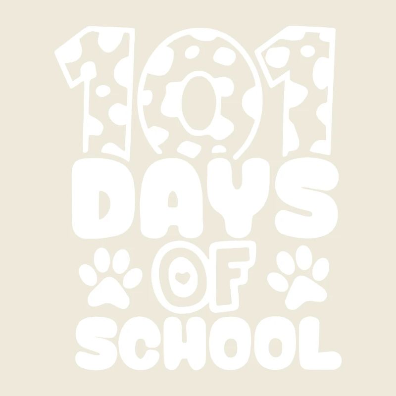 101 jours d’école Empreinte de patte