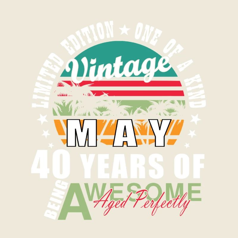 Vintage May 40th Anniversary