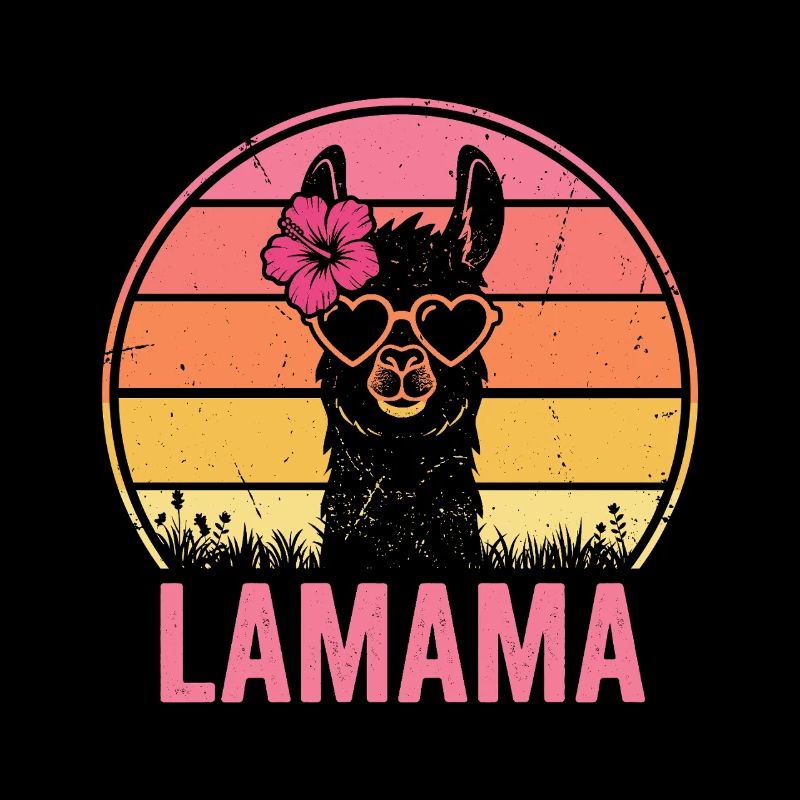 Lamama Llama Mama Mutter Tierliebhaber