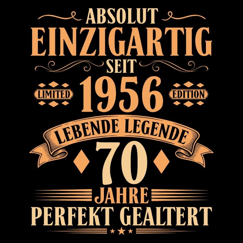 Einzigartig seit 1956 - 70. Geburtstag Vintage