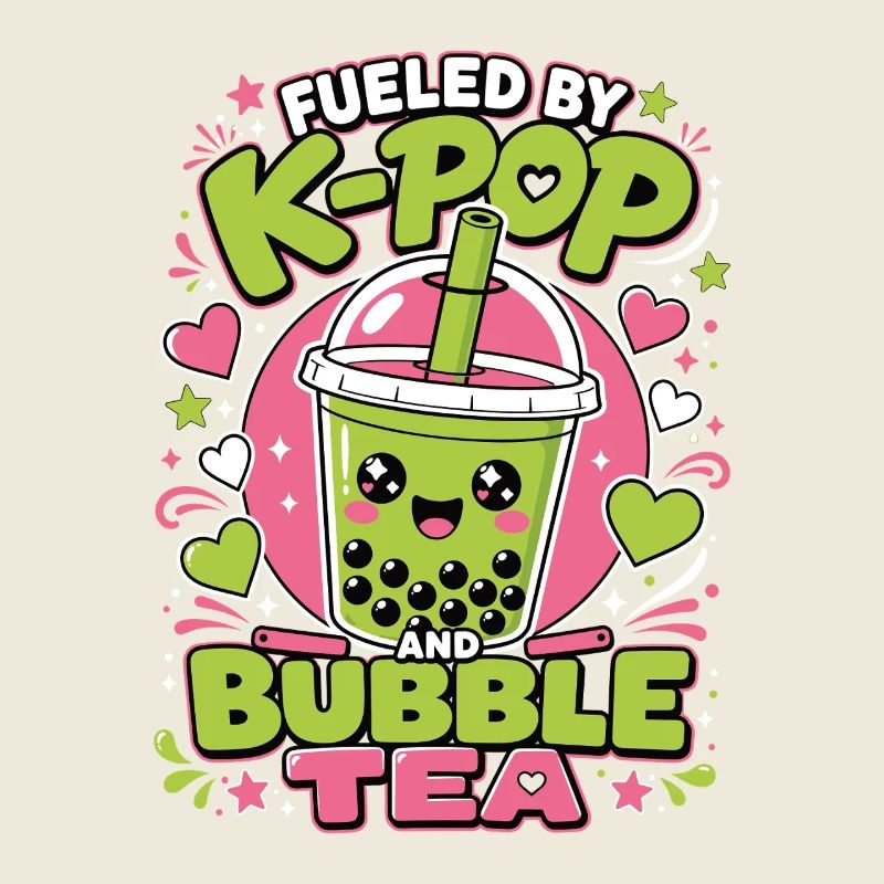 K-Pop Bubble Tea Boba Kawaii Shirt