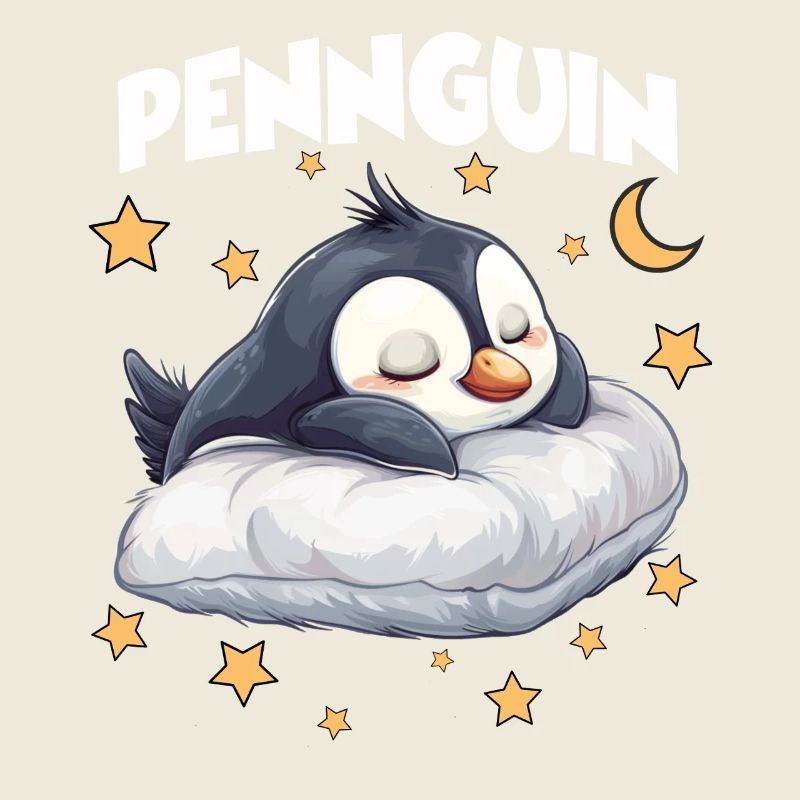 Penguin Pingouin Pyjama du matin Grognon Lève-tard-là