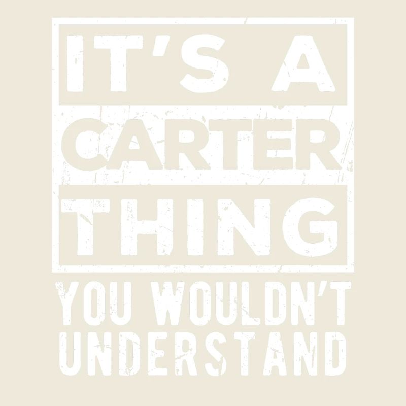 C’est une chose Carter que tu ne comprendrais pas