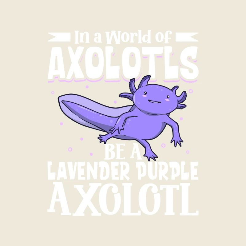 Sei ein Lavender Purple Axolotl