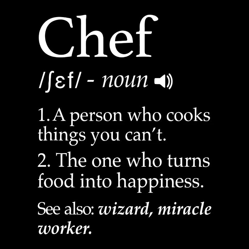 Chef Wizard: Food Happiness Quote