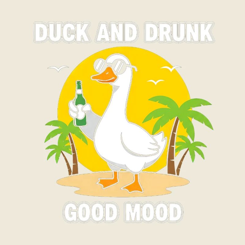 Ente und betrunkene gute Laune