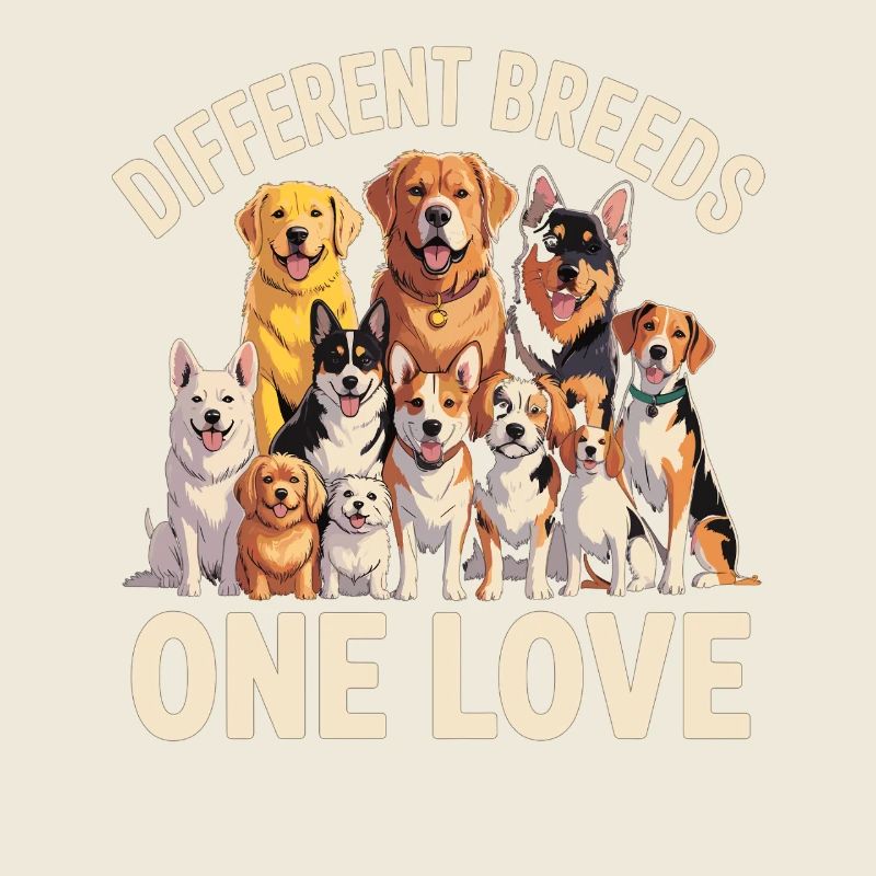Races différentes : Un aime les chiens