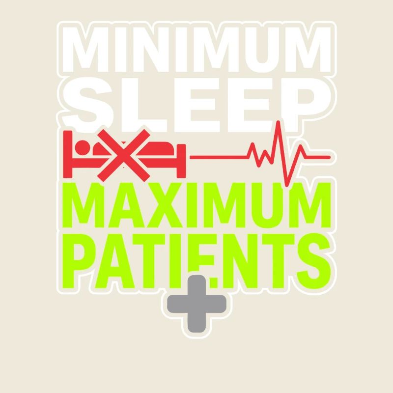 Infirmière de nuit, fatiguée