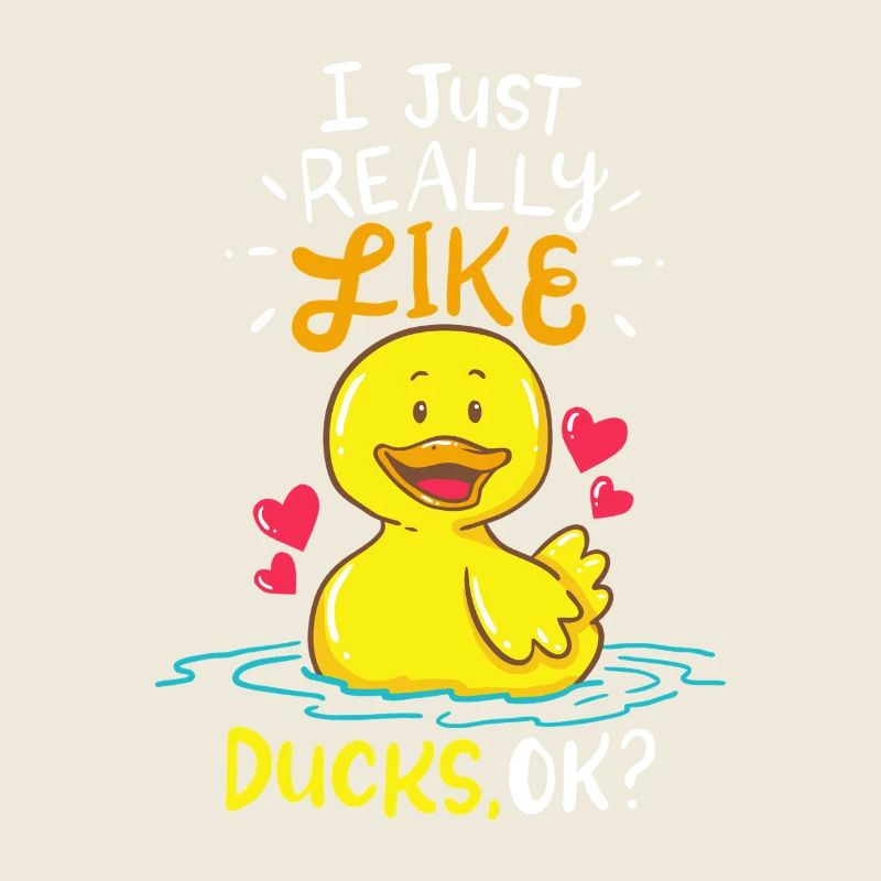 J’aime beaucoup Ducks OK Canard de dessin animé
