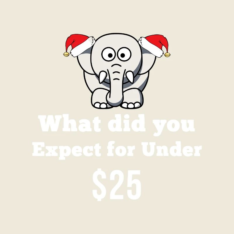 Elephant Santa Snark Under $25
