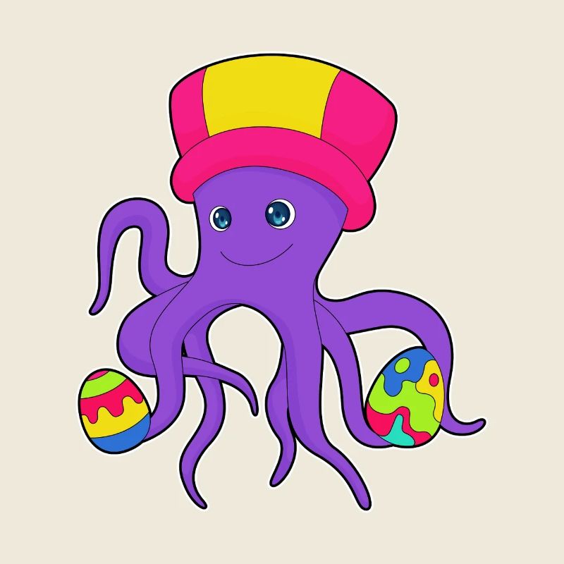 Octopus Easter Easter Eggs