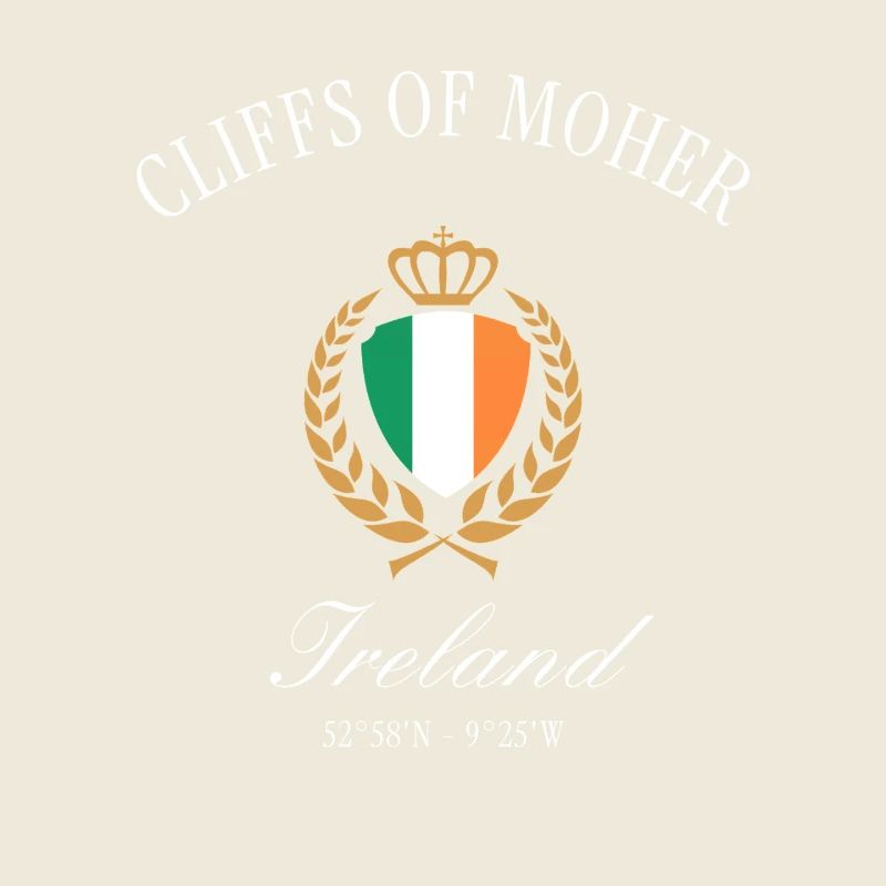Klippen von Moher Irland Wappen – Reise Souvenir