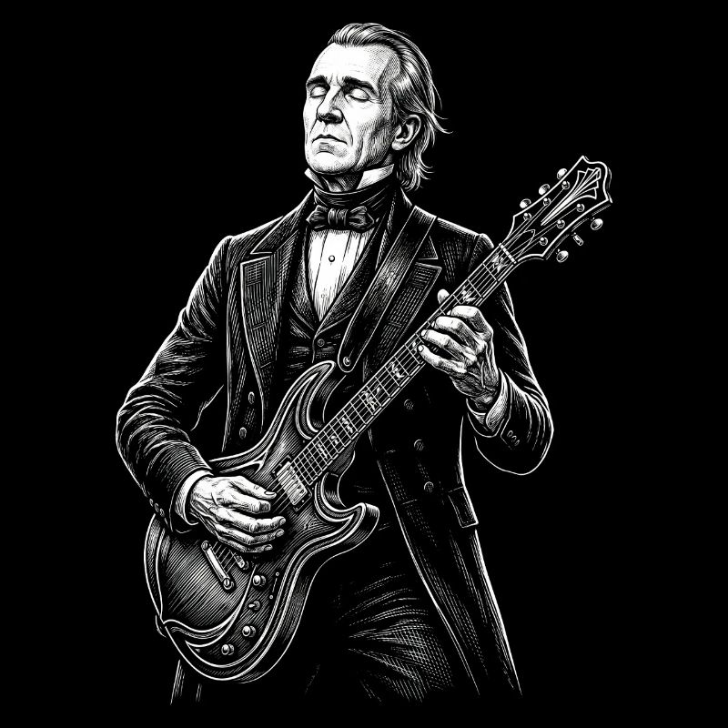 James K. Polk Playing Guitar