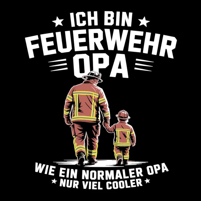 Feuerwehr Opa Cooler Großvater Spruch