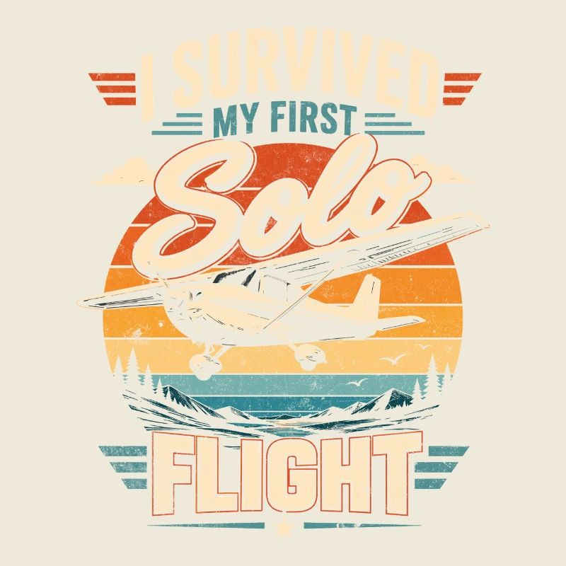 Ich überlebte meinen ersten Soloflug
