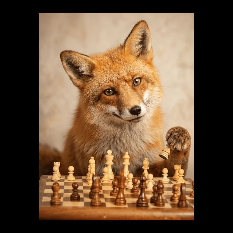 Fuchs spielt Schach