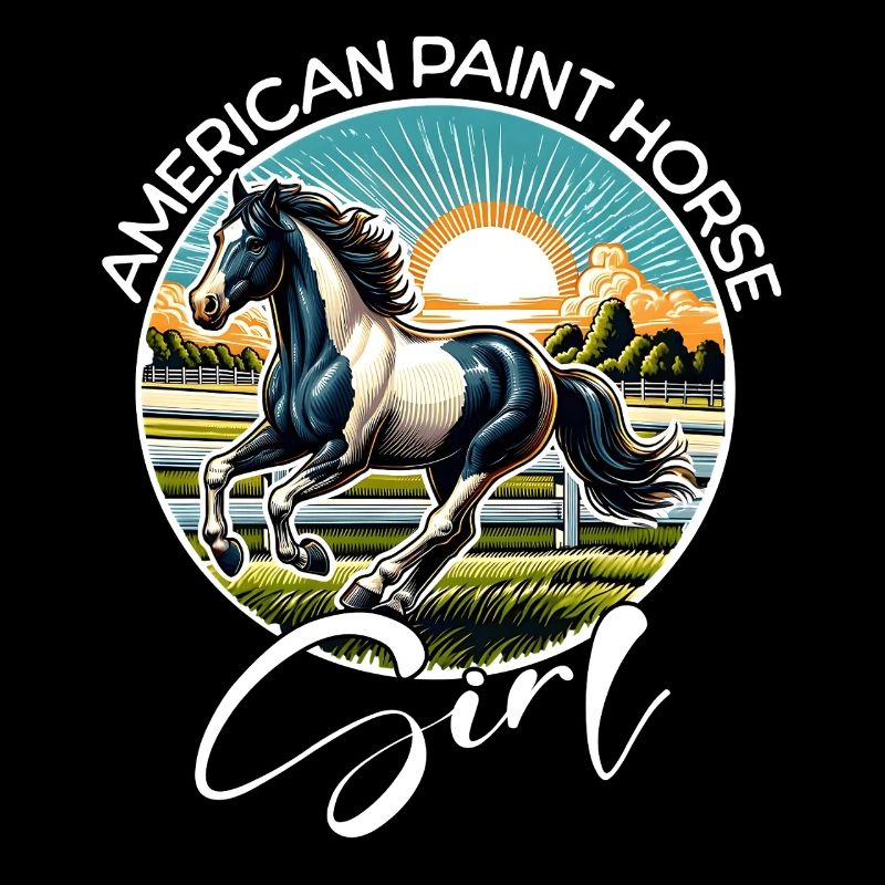 Paint Horse Mädchen Paint Horse