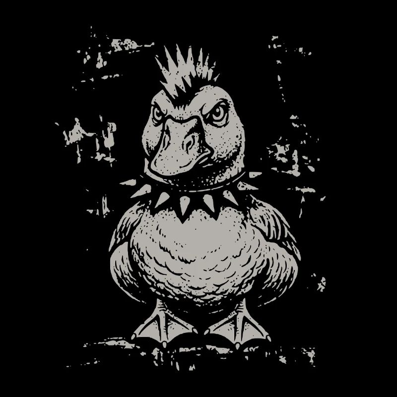 Vintage Funny Duck Punk Goose