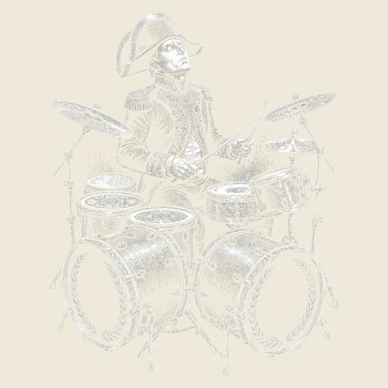 Napoleon plays drums.