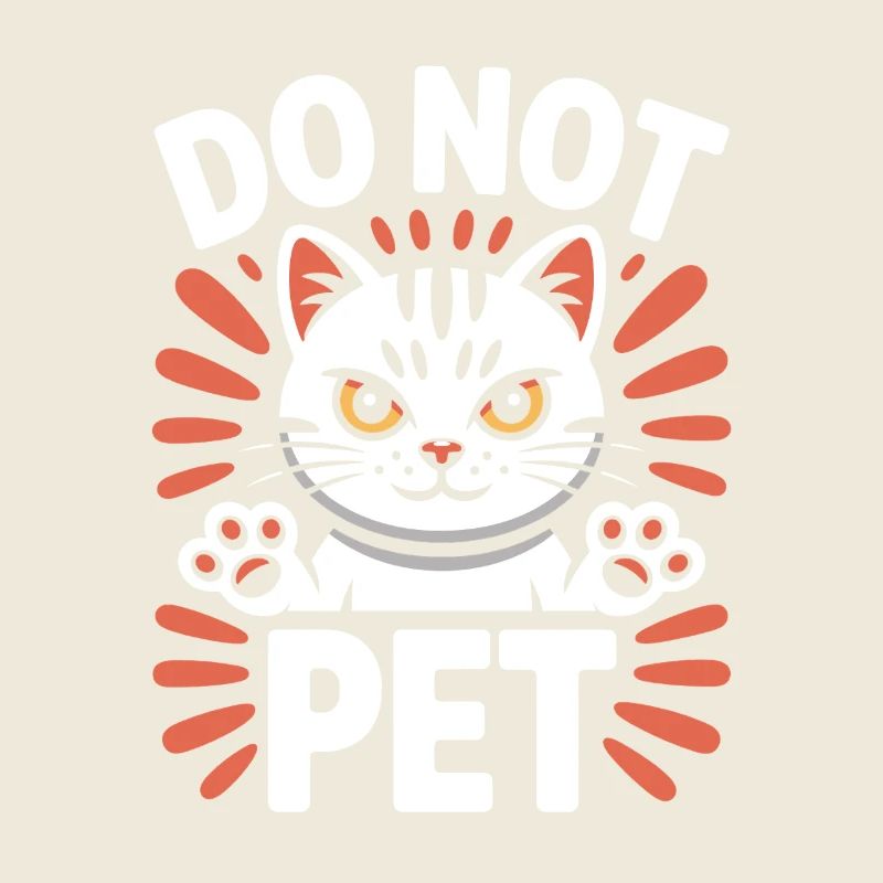 Do Not Pet Introvert Distance Calm Anti Social