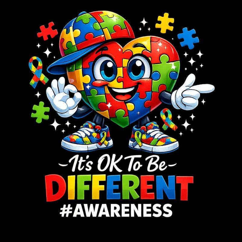 It's OK To Be Different Autism Awareness Puzzle