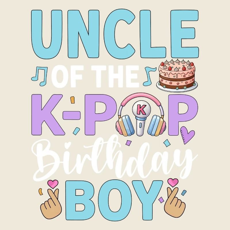 Oncle du garçon anniversaire de la K-Pop