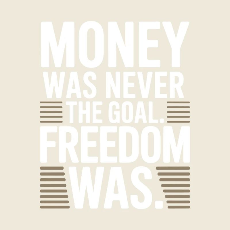Objectif financier Esprit de liberté Entrepreneur Liberté