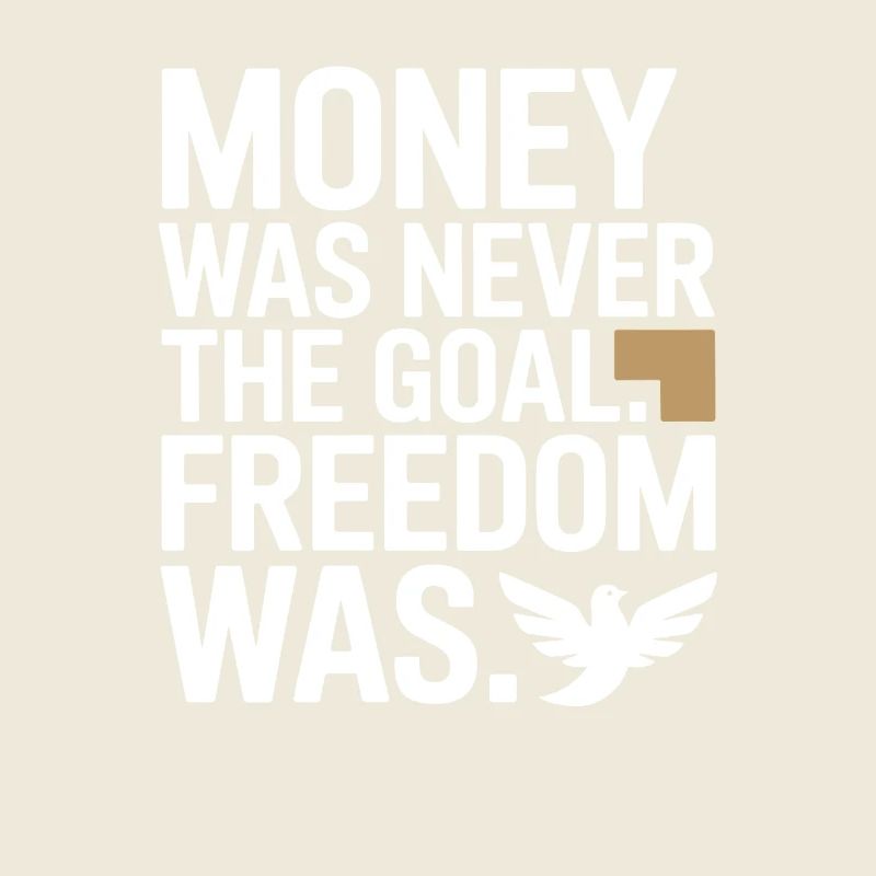 Objectif financier Esprit de liberté Entrepreneur Liberté