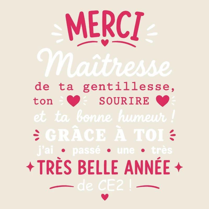 Merci Maîtresse CE2 