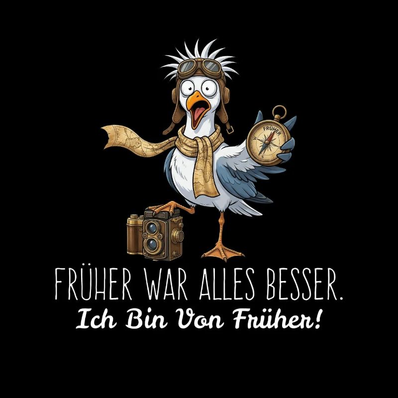 Retro Möwe Pilot Früher war alles besser