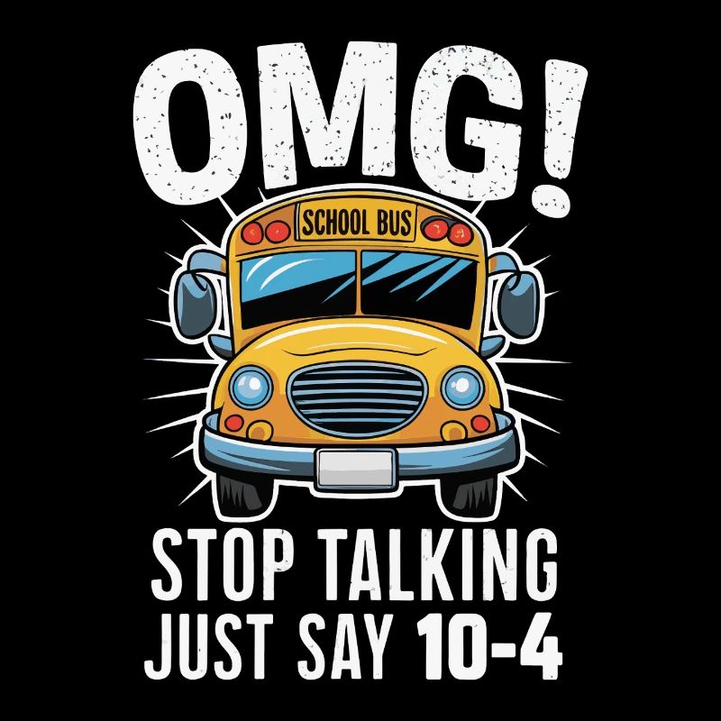 OMG Illustration de la phrase du bus scolaire