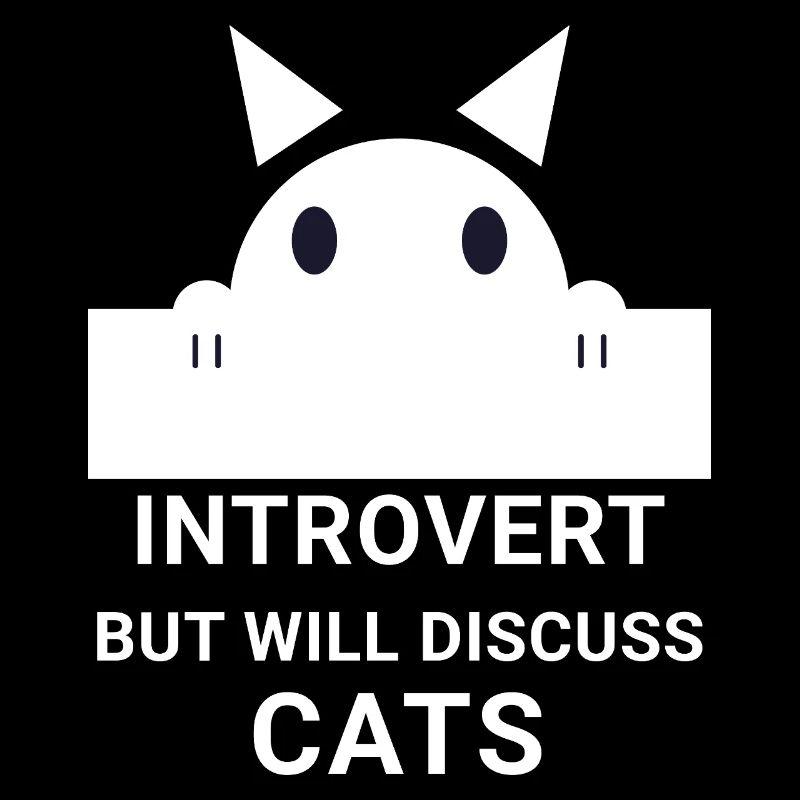 Chat introverti : Discussions calmes sur les chats