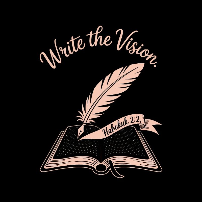 Write the Vision Open Book Feather