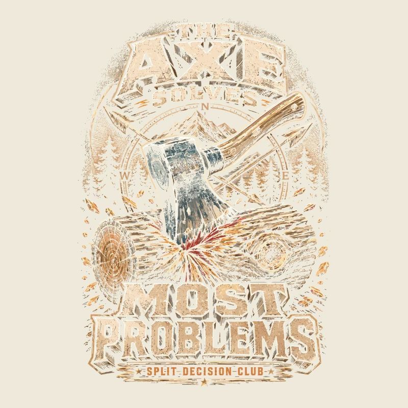 Lumberjack Lumberjack The Axe Solves Most Problems