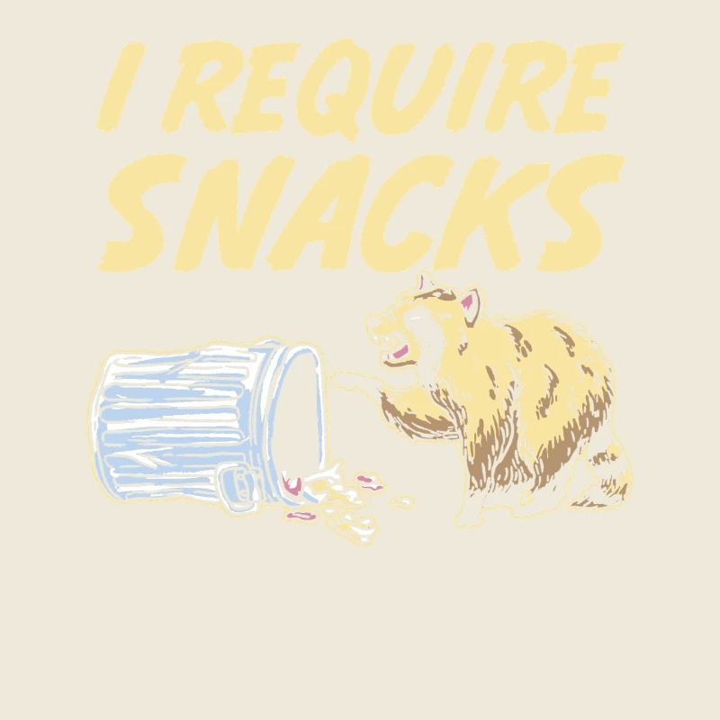 I Require Snacks Trash Panda Raccoon