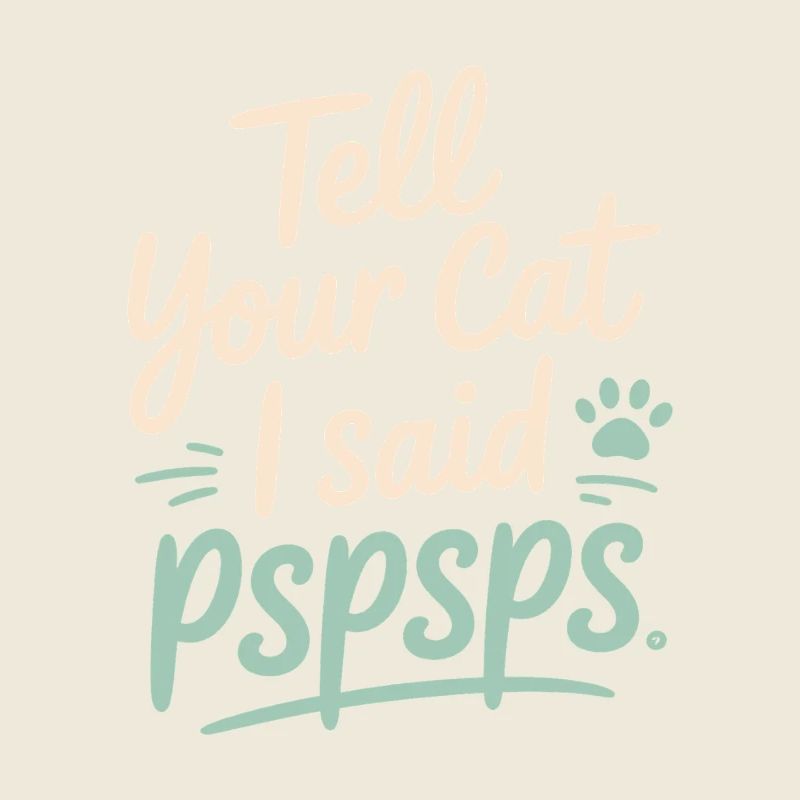 Chat Dis à ton chat Pspsps Chat Maman Miaulement Chats