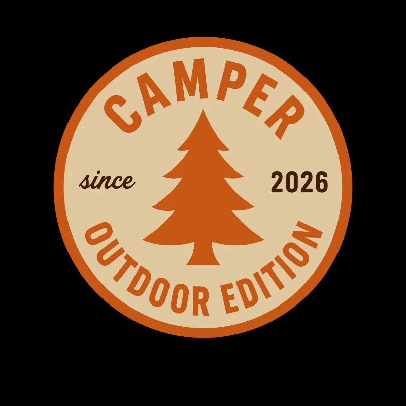 Camping Baum Abzeichen Outdoor Edition