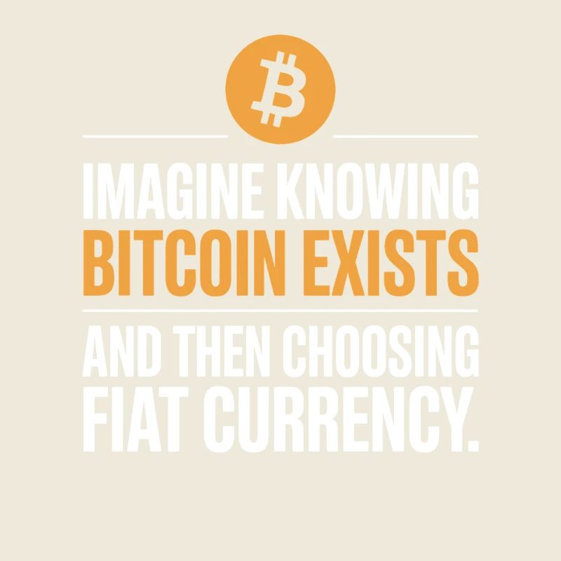 Bitcoin Imaginez savoir que Bitcoin existe crypto BTC