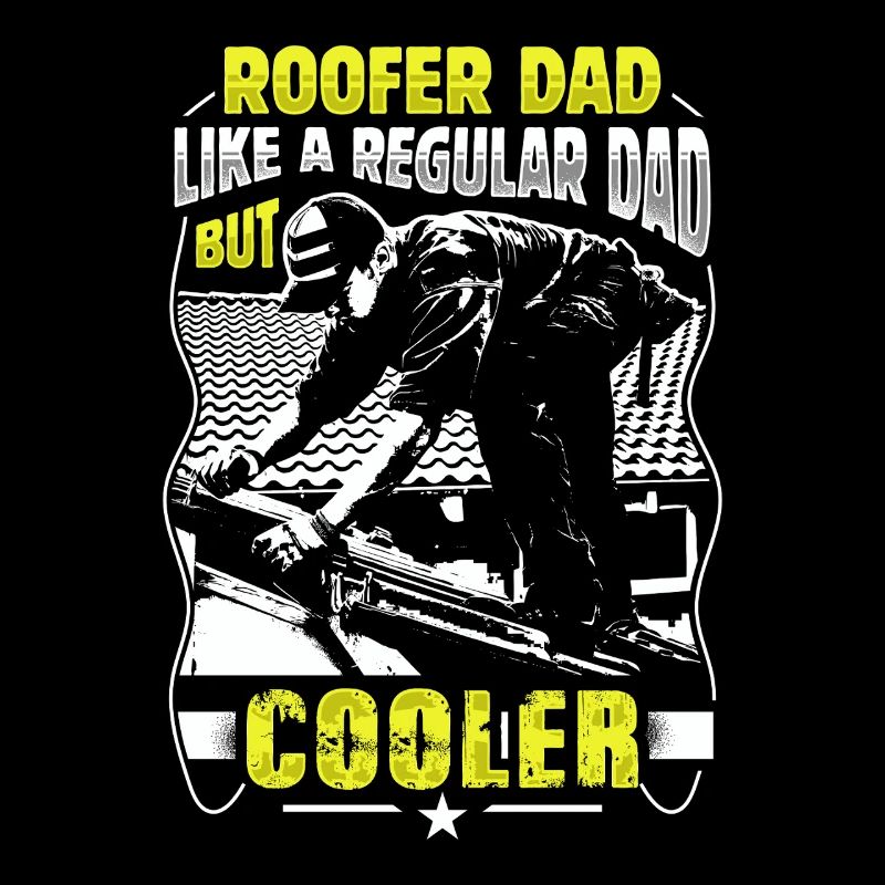 Dachdecker Papa Cooler Handwerker Geschenk