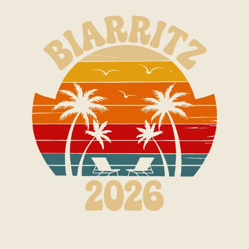 Biarritz Sunset 2026 Retro