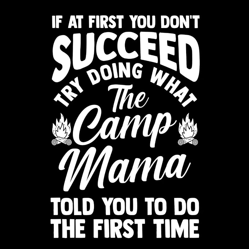 Camping Maman Mère Vie Forêt Campeuse
