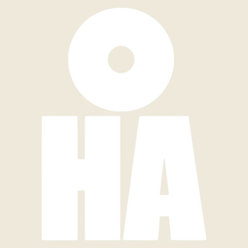 Oha! Bold minimalist typography
