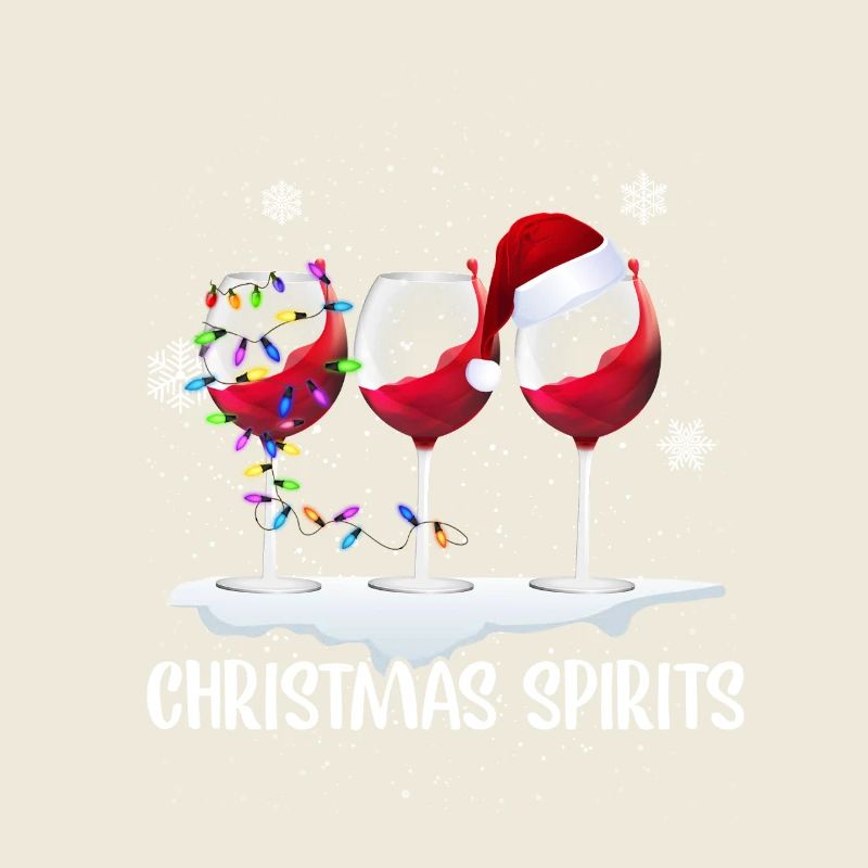 Weihnachtsgeist-Wein lustiges Weihnachtsgeschenk