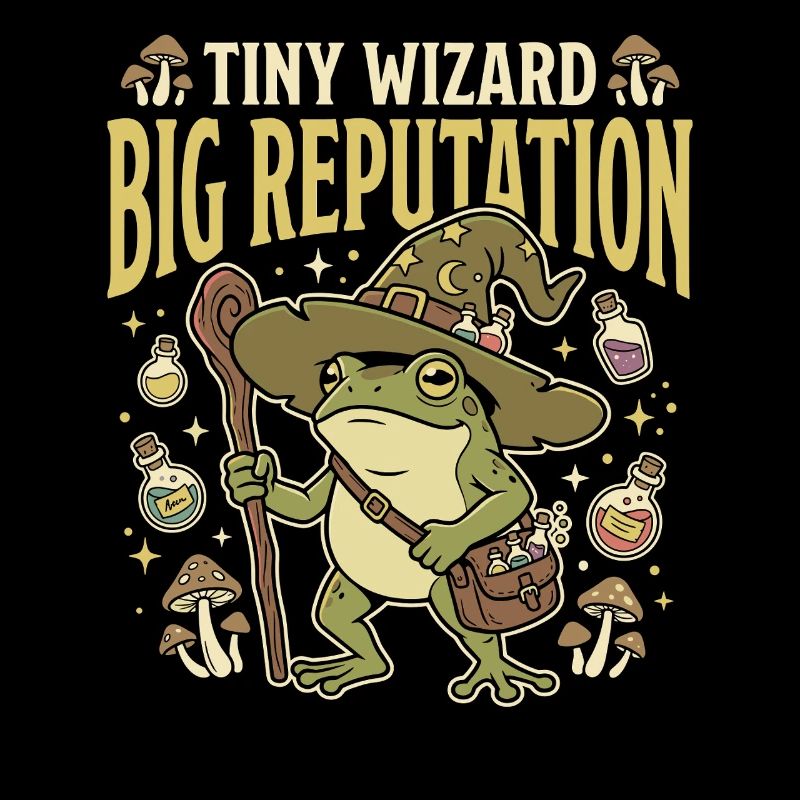 Frog Wizard Frog Magic Frog