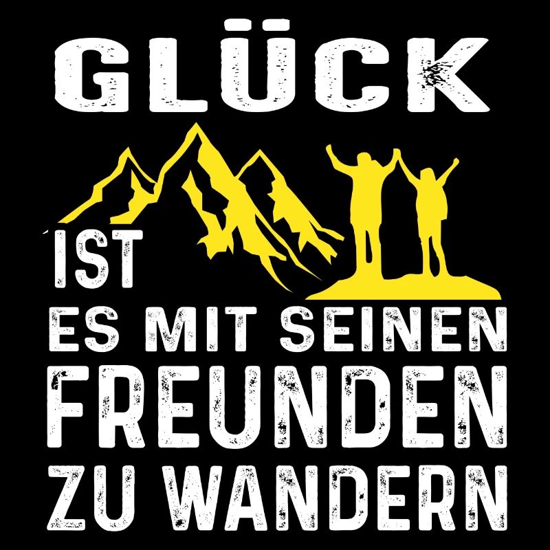 Berge - Glück ist es mit Freunden zu wandern