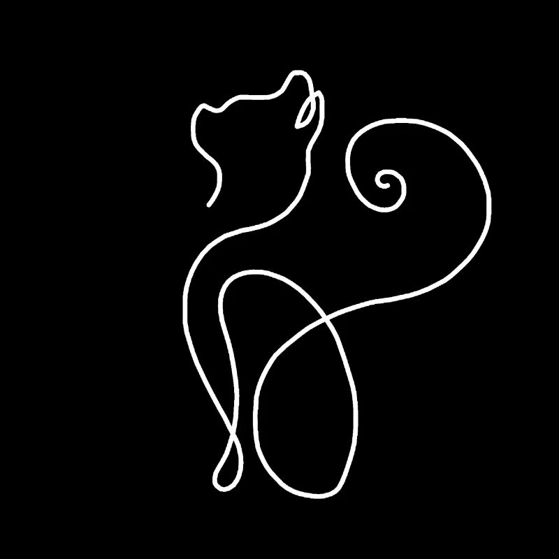 Cat pet minimalist gift
